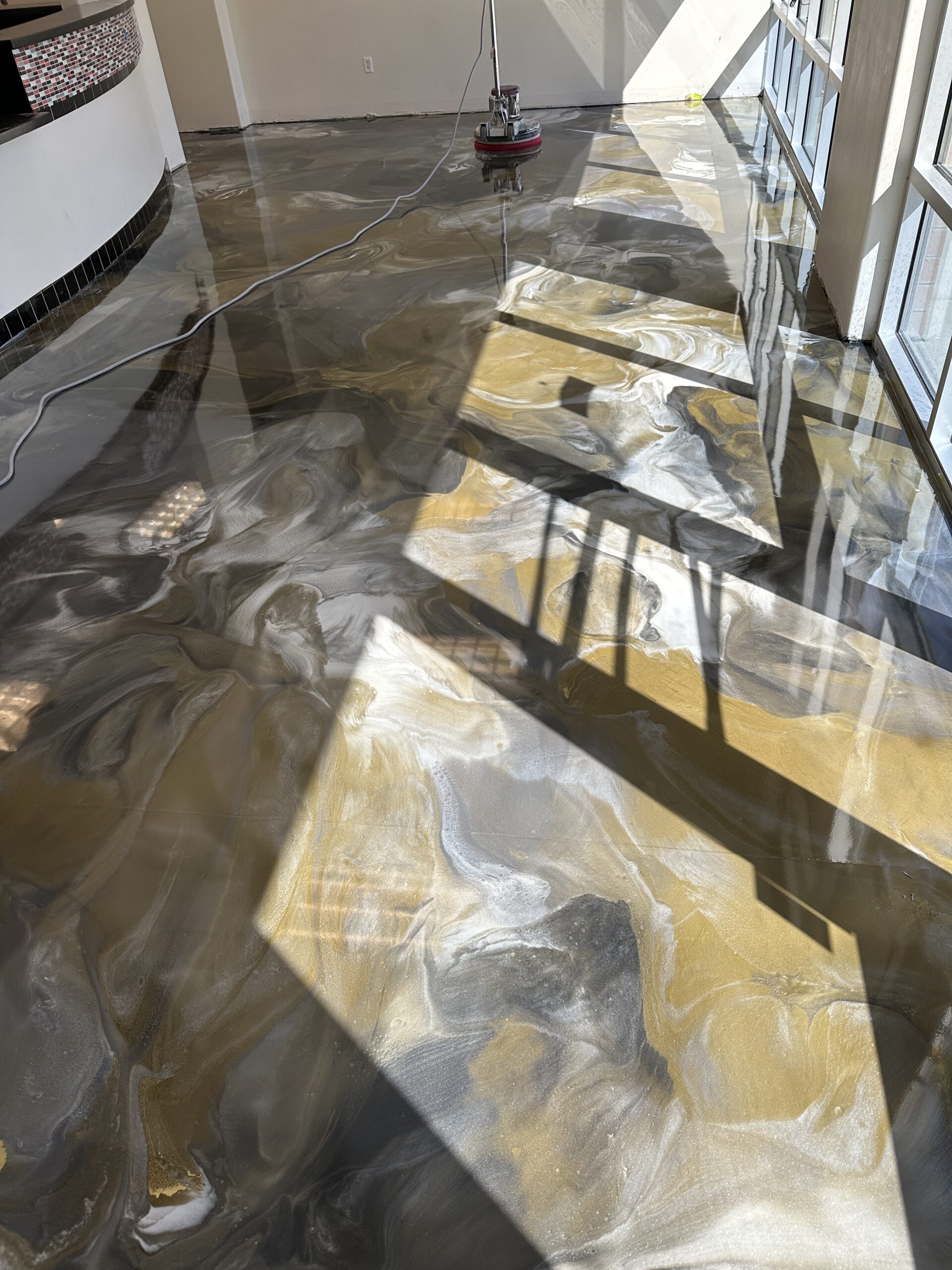 metallic epoxy flooring