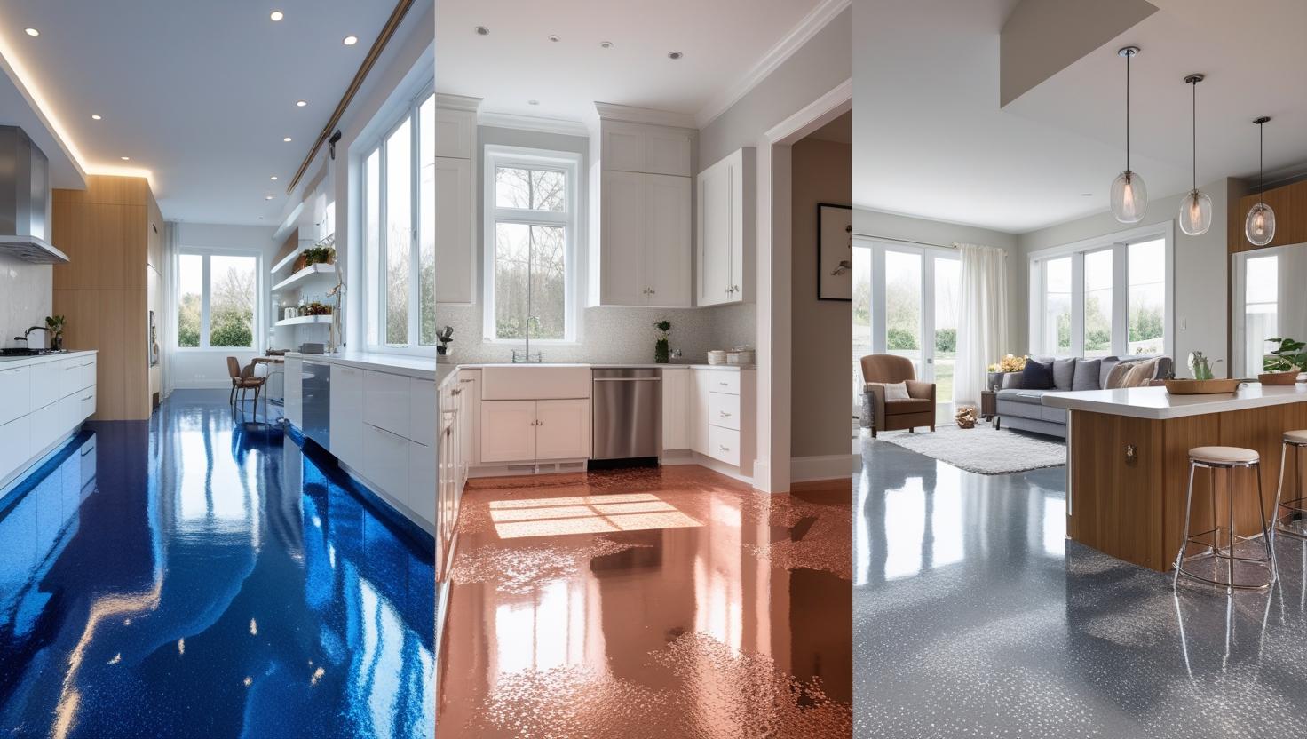 stunning metallic epoxy floor ideas for your home